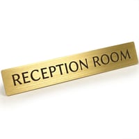 真鍮 ドア サインプレート 「 RECEPTION ROOM 」