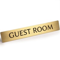 真鍮 ドア サインプレート 「 GUEST ROOM 」
