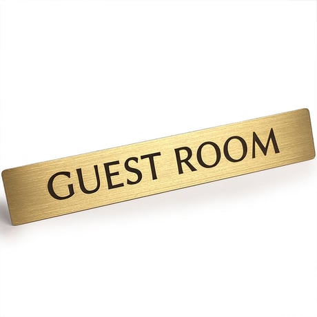 真鍮 ドア サインプレート 「 GUEST ROOM 」