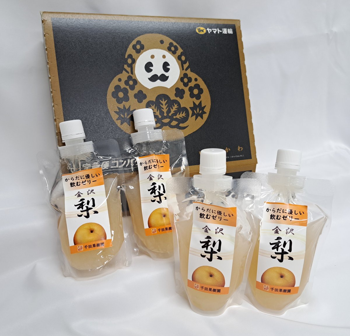 からだに優しい飲むゼリー 金沢梨 4本セット ひゃくまんさん箱 | 千田
