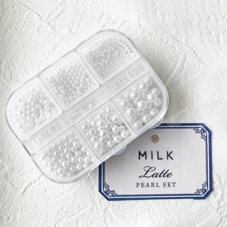 樹脂パール6種セット　Latte-ラテ-　全４色