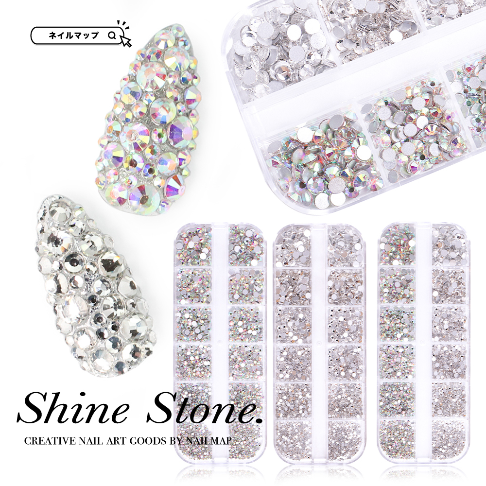 シャインストーン 6サイズmix | ネイルチップ専門店 ネイルマップ