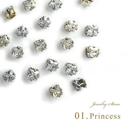 台座付きジュエリーストーン PRINCESS 全5種