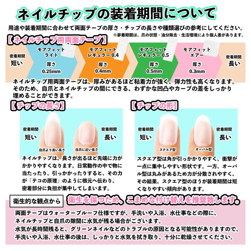 ネイルチップ用両面テープ モア・フィット ライト 0.25mm | ネイル