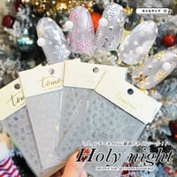 ホログラム クリスマスネイルシール《Holy night》全4色