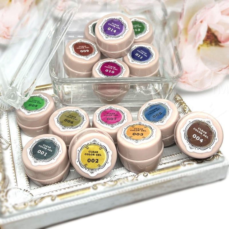 クリアカラージェル/ ビビット 全6色 | ネイルチップ専門店 ネイルマップ