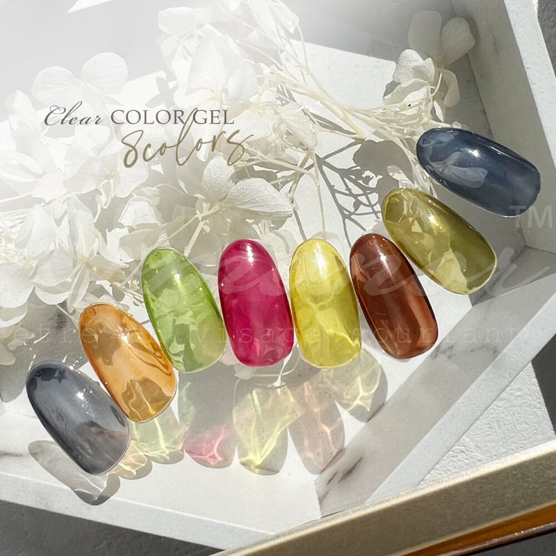 クリアカラージェル 全8色 | ネイルチップ専門店 ネイルマップ