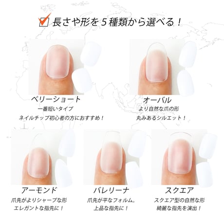 サンディング不要！ソフトジェルチップ 全５種