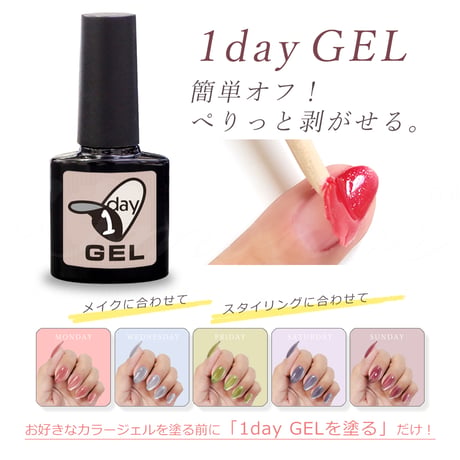 ワンデイジェル 簡単にはがせるベースジェル！