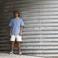CHAMBRAY  OPENCOLLAR SHIRT  /  BLUE