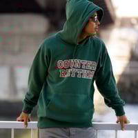 COLLEGE LOGO  P/O PARAKA【PILE】  /   GREEN, RED