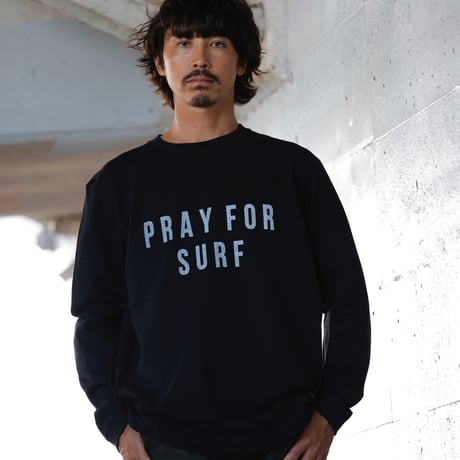 SURF- WHITE, BLACK, LT RED 【L/S TEE】