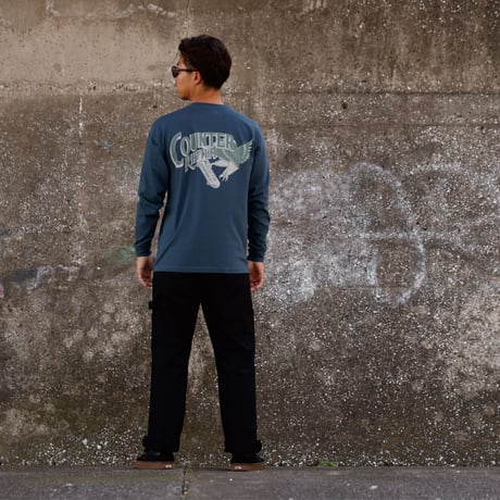 RIDE EAGLE  L/S TEE  /  WHITE, BLACK, BEIGE, INDIGO