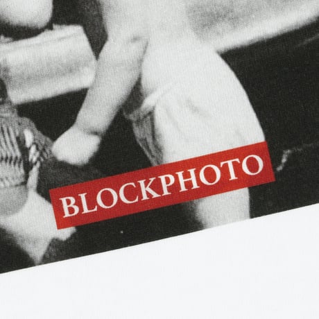 BLOCK PHOTO KID'S  S/S TEE  /  WHITE, BLACK