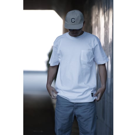SUNRISE  POCKET S/S TEE   /   WHITE, BLACK, ARMY, INDIGO