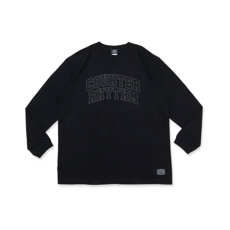 COLLEGE - WHITE, BLACK, GRAY  【L/S TEE】