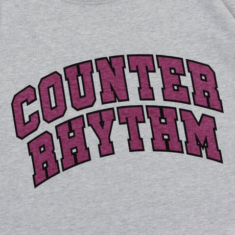 COLLEGE - WHITE, BLACK, GRAY  【L/S TEE】
