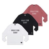 SURF- WHITE, BLACK, LT RED 【L/S TEE】