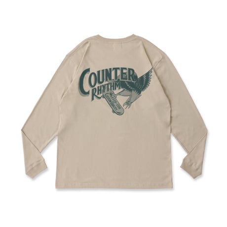 RIDE EAGLE  L/S TEE  /  WHITE, BLACK, BEIGE, INDIGO
