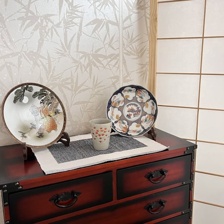 Tea cup for green tea  湯呑み( 紅葉)