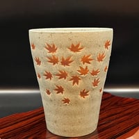 Tea cup for green tea  湯呑み( 紅葉)