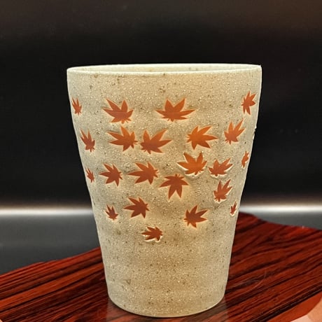 Tea cup for green tea  湯呑み( 紅葉)