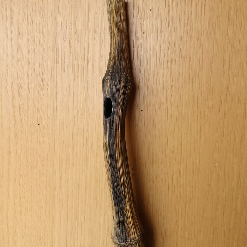 自然変色 竹の一輪挿し 壁掛け L=588mm | 木のクラフトショップ