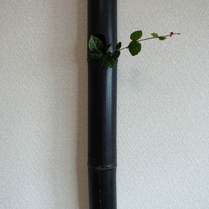 自然変色 竹の一輪挿し 壁掛け L=621mm | 木のクラフトショップ うるも