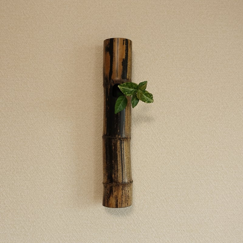 竹一輪挿し！ 高野竹工 ゴマ竹一輪挿し | 鎌倉倶楽部 茶寮