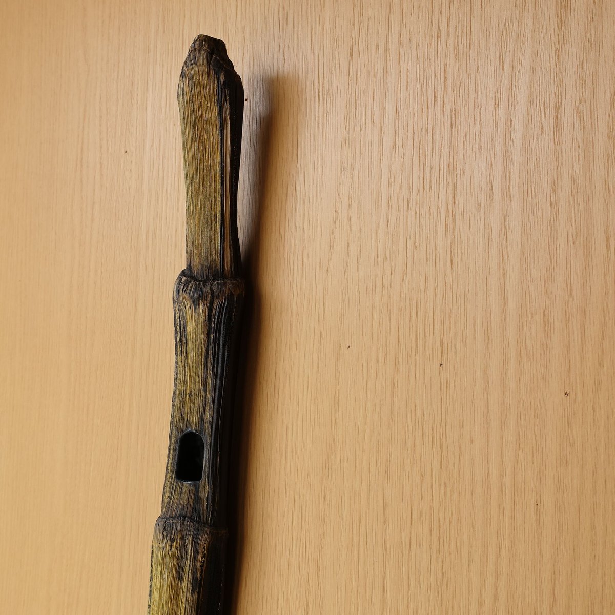 自然変色 竹の一輪挿し 壁掛け L=482mm | 木のクラフトショップ