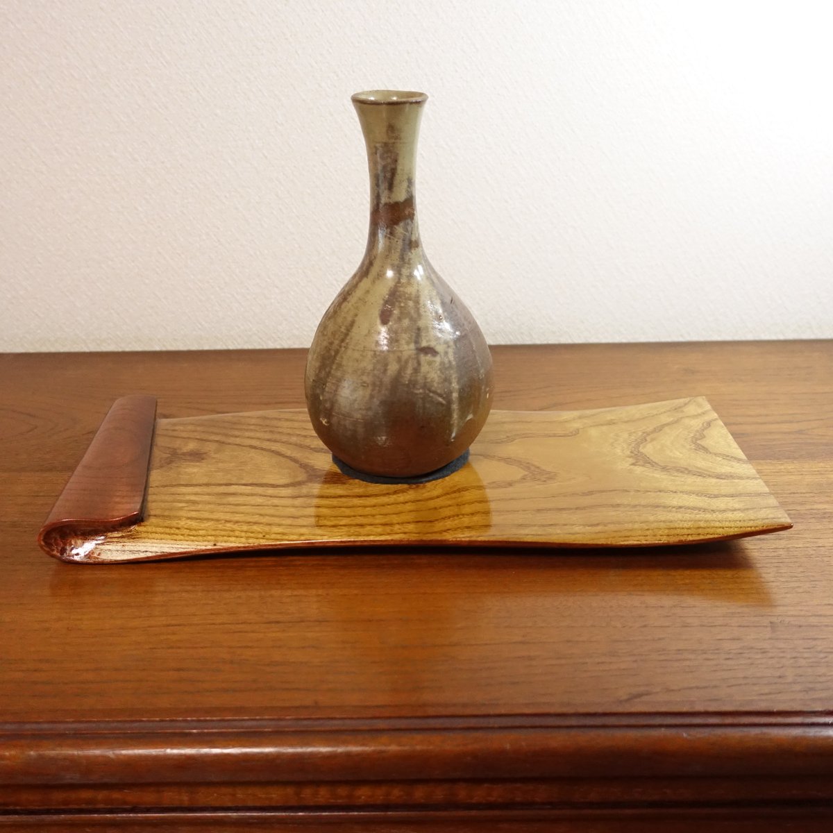 桑の木の切り株生花台 花器台 置物台 木工工芸品 ハンドメイド 桑