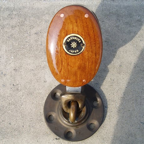 滑車　木製滑車 楽天市場】【ふるさと納税】木製滑車 内部鉄バンド付き 4インチ1車