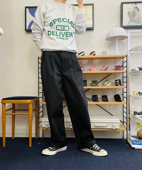 2TACK PANTS BLACK【2TP-SB1041BK】