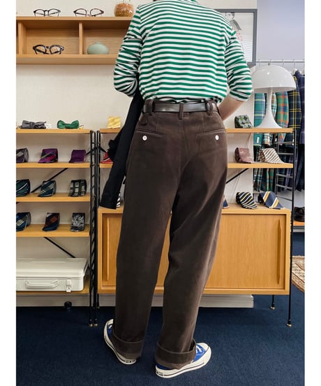 2TACK PANTS Brown Corduroy【2TP-SB1150CB】