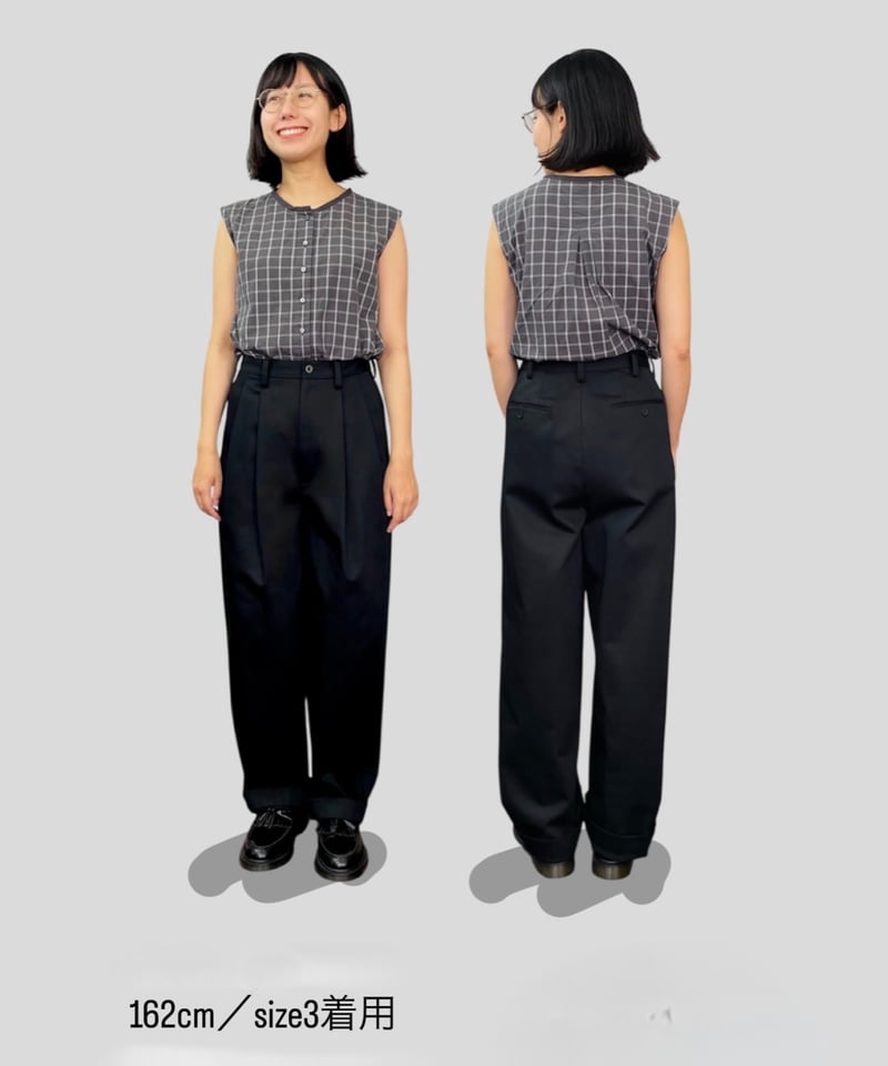 2TACK PANTS BLACK【2TP-SB1041BK】 | ai STANDALONE