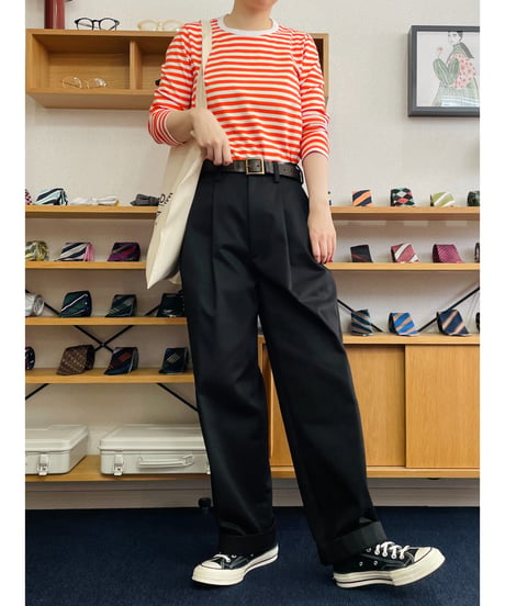 Stripe  shirt Orange【TRGF25-OR】