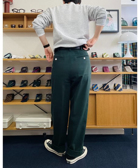 2TACK PANTS DARK GREEN【2TP-BD8763DG】