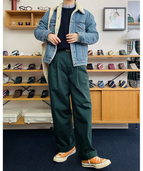 2TACK PANTS DARK GREEN【2TP-BD8763DG】