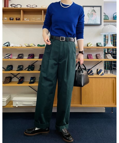2TACK PANTS DARK GREEN【2TP-BD8763DG】