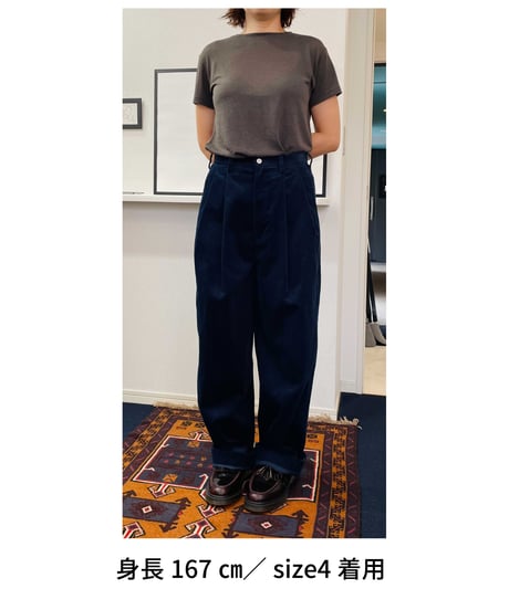 2TACK PANTS NAVY Corduroy【2TP-SBY80000NV】