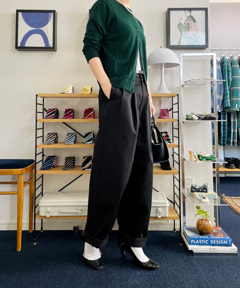 2TACK PANTS BLACK【2TP-SB1041BK】 | ai STANDALONE