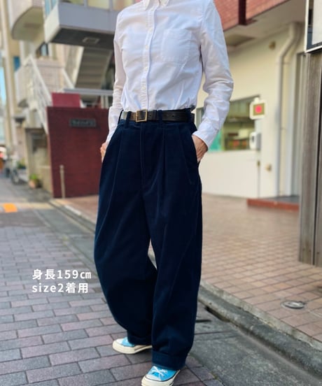 2TACK PANTS NAVY Corduroy【2TP-SBY80000NV】