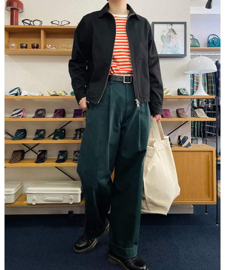 2TACK PANTS DARK GREEN【2TP-BD8763DG】