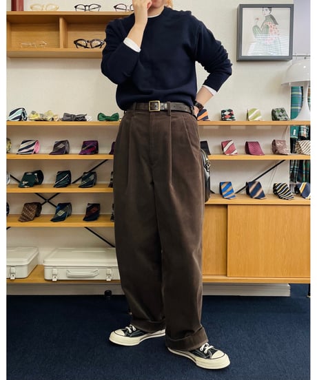 2TACK PANTS Brown Corduroy【2TP-SB1150CB】