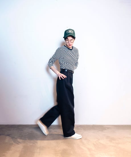 2TACK PANTS BLACK【2TP-SB1041BK】