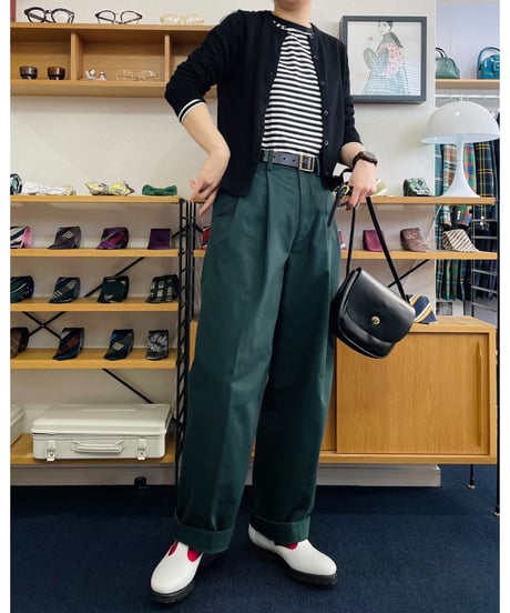 2TACK PANTS DARK GREEN【2TP-BD8763DG】