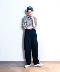 2TACK PANTS BLACK【2TP-SB1041BK】