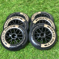 【送料込み】【中古】SKATE ONLY 125mmウィール　6個セット