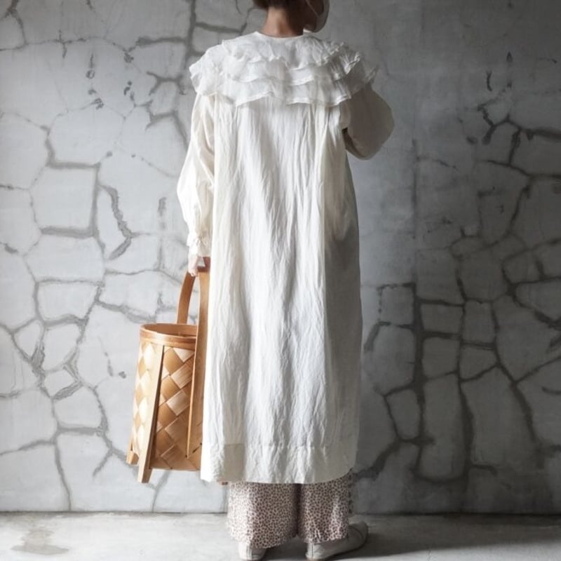 TOWAVASE 「Leavers」ドレス / IVORY | Linen+room / Linne 