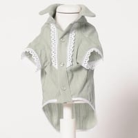 Ross & Co ブロデリーアングレーズフリルシャツ